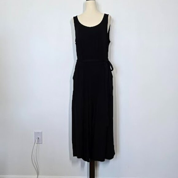 SUPER SOFT BY TORRID Scoop Neck Jumpsuit crop wide leg Sz 1X - Picture 2 of 9